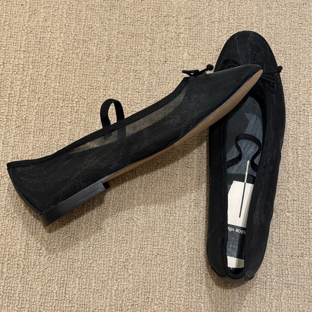 Dolce Vita Black Ballet Mesh Flats for Summer